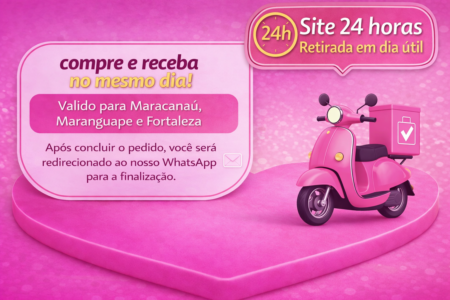 Resolva a forma de pagamento e a entrega via WhatsApp